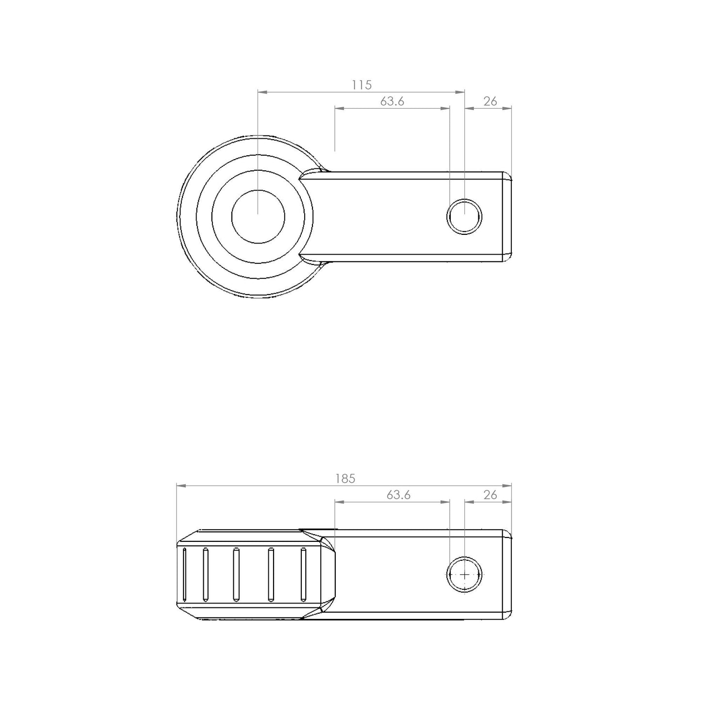 Saber Aluminium Recovery Hitch