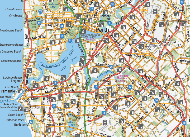Western Australia State Map Fold Out - HEMA