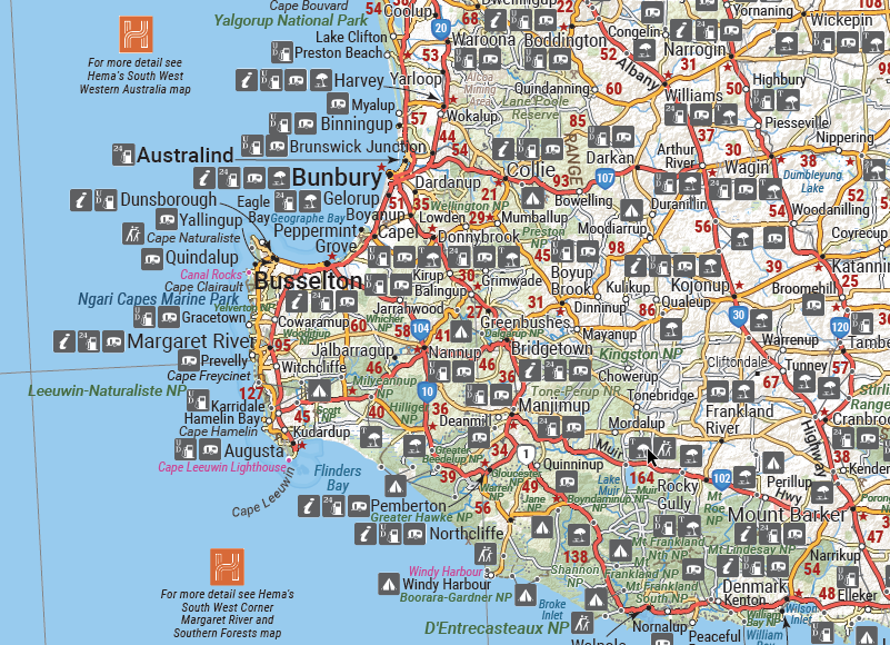Western Australia State Map Fold Out - HEMA