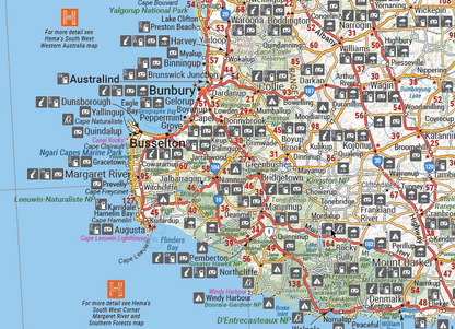Western Australia State Map Fold Out - HEMA