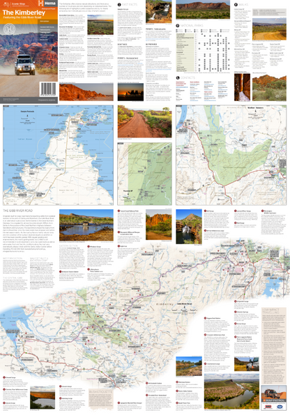 The Kimberely Map featuring the Gibb River Road - HEMA