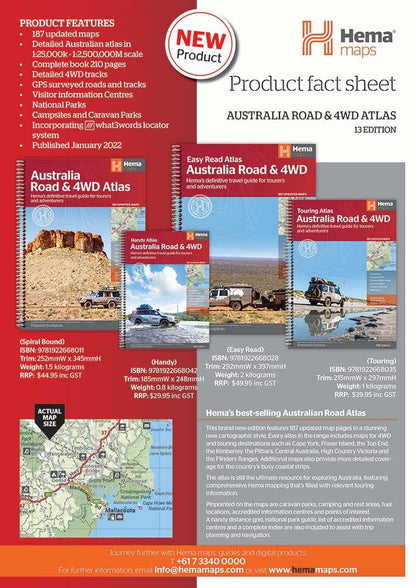 Australia Road & 4WD Handy - 185 x 248mm