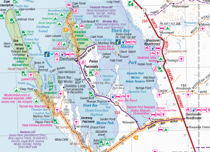 Mid West Western Australia Map - HEMA