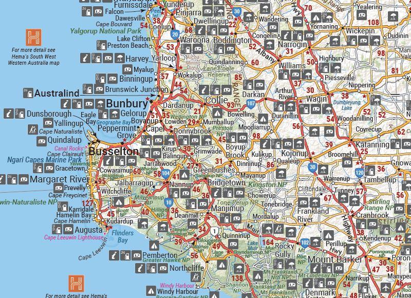 Western Australia Handy Map - HEMA