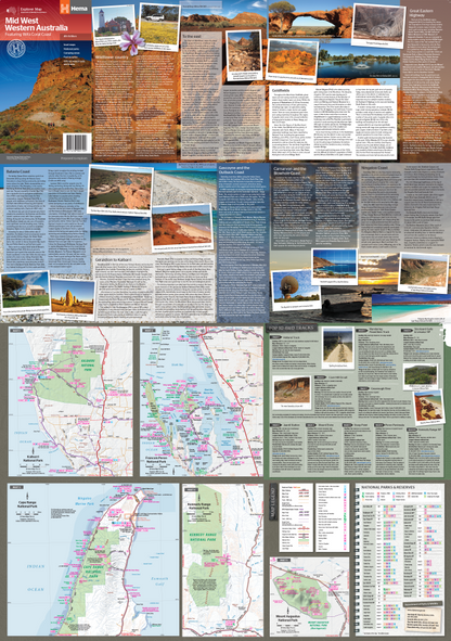 Mid West Western Australia Map - HEMA