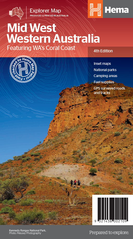 Mid West Western Australia Map - HEMA