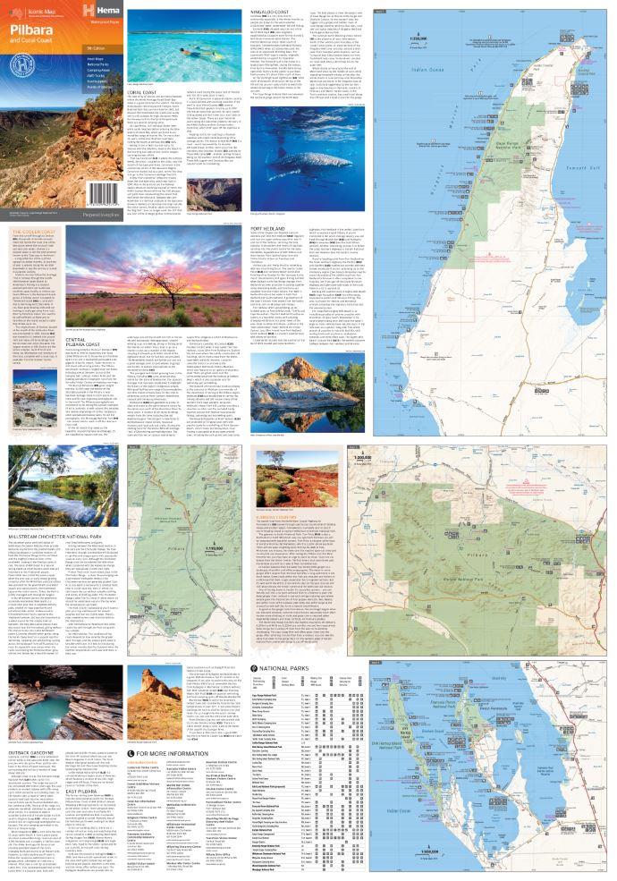 Pilbara & Coral Coast Map - HEMA