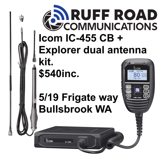 Icom IC-455 + Explorer dual kit