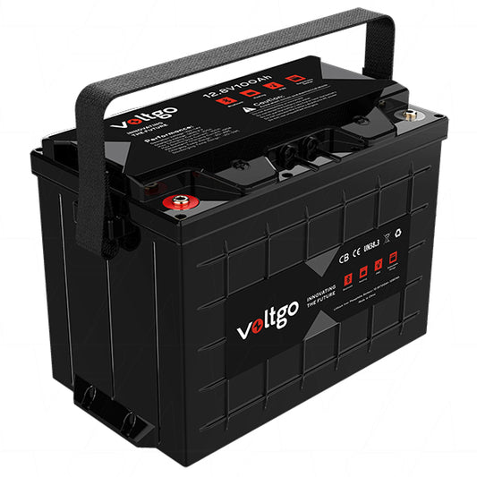 VoltGo 12.8V 100Ah 1280Wh LiFePO4 - VLRV1280A