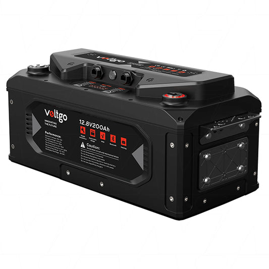 VoltGo 12.8V 200Ah 2560Wh LiFePO4 - VLRV2560A
