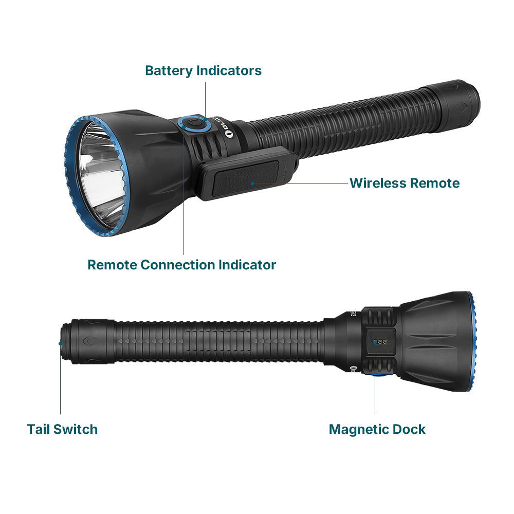 Olight Javelot Turbo 2 Powerful Rechargeable 1500 Metre Long Range Hunting Torch