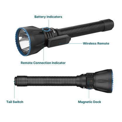 Olight Javelot Turbo 2 Powerful Rechargeable 1500 Metre Long Range Hunting Torch