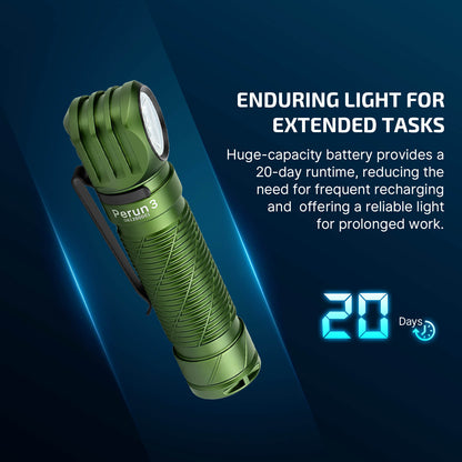 Olight Perun 3 Versatile Led Rechargeable Head Torch from Head to Hand