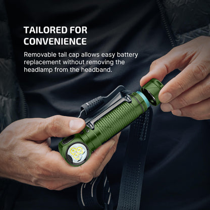 Olight Perun 3 Versatile Led Rechargeable Head Torch from Head to Hand