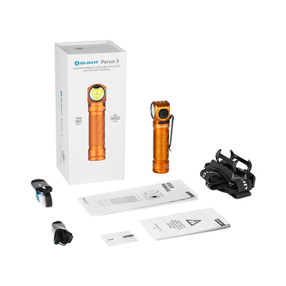 Olight Perun 3 Versatile Led Rechargeable Head Torch from Head to Hand